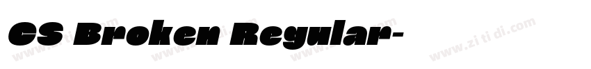 CS Broken Regular字体转换 CS Broken Regular字体转换